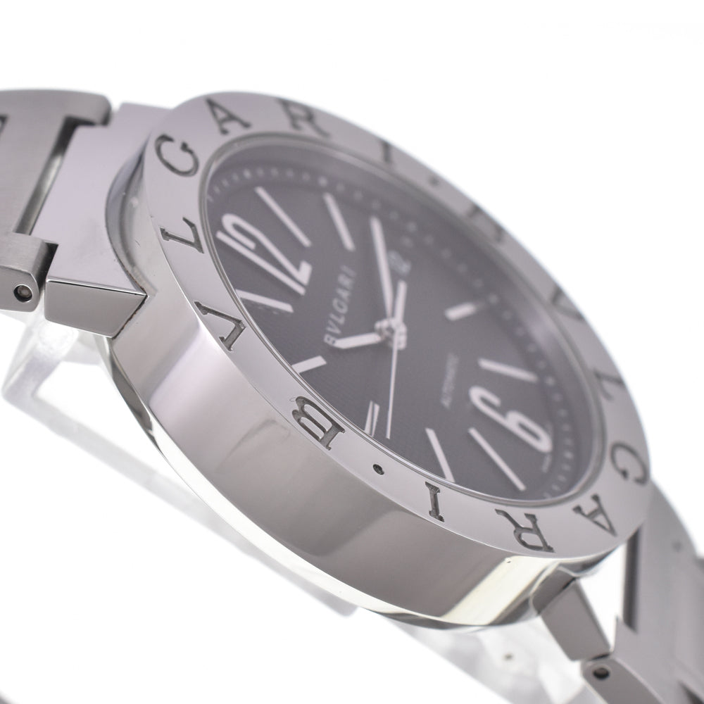 with paper BVLGARI Bvlgari Bvlgari BB38SS AUTO Date black Dial Automatic Men's
 Watch I#147535