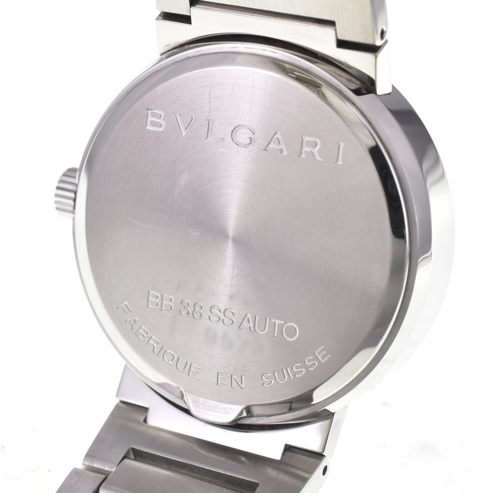 with paper BVLGARI Bvlgari Bvlgari BB38SS AUTO Date black Dial Automatic Men's
 Watch I#147535