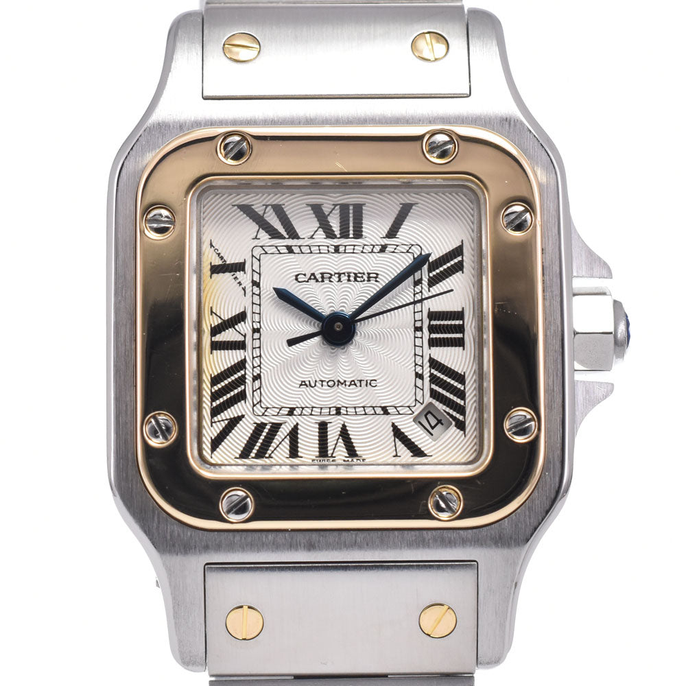 CARTIER Santosgalbe SM W20057C4 Stainless Steel/K18YG Champagne Dial Automatic Ladies
 Watch M#147537