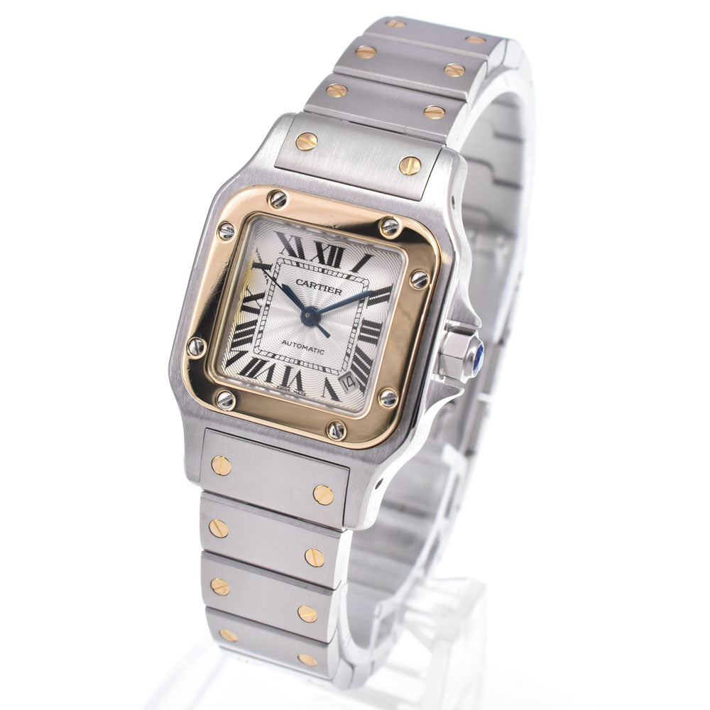 CARTIER Santosgalbe SM W20057C4 Stainless Steel/K18YG Champagne Dial Automatic Ladies
 Watch M#147537
