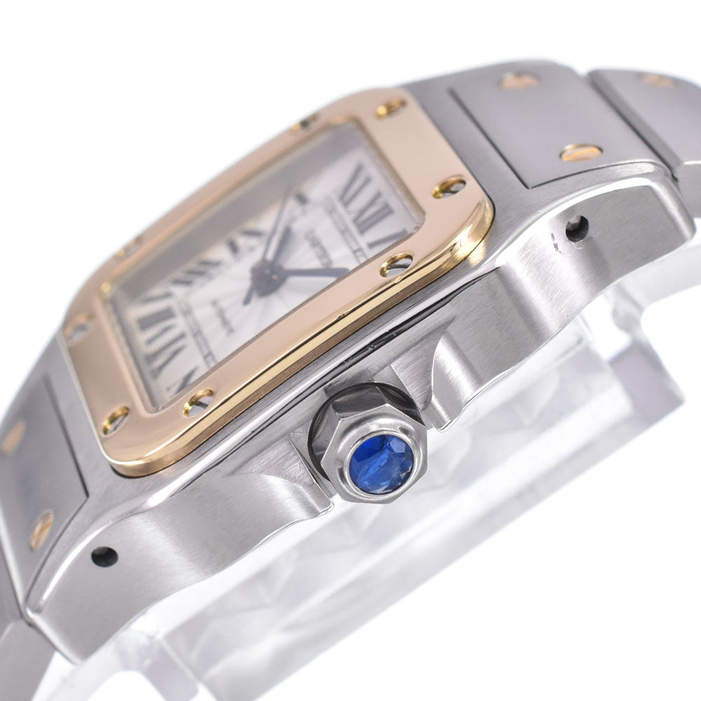 CARTIER Santosgalbe SM W20057C4 Stainless Steel/K18YG Champagne Dial Automatic Ladies
 Watch M#147537
