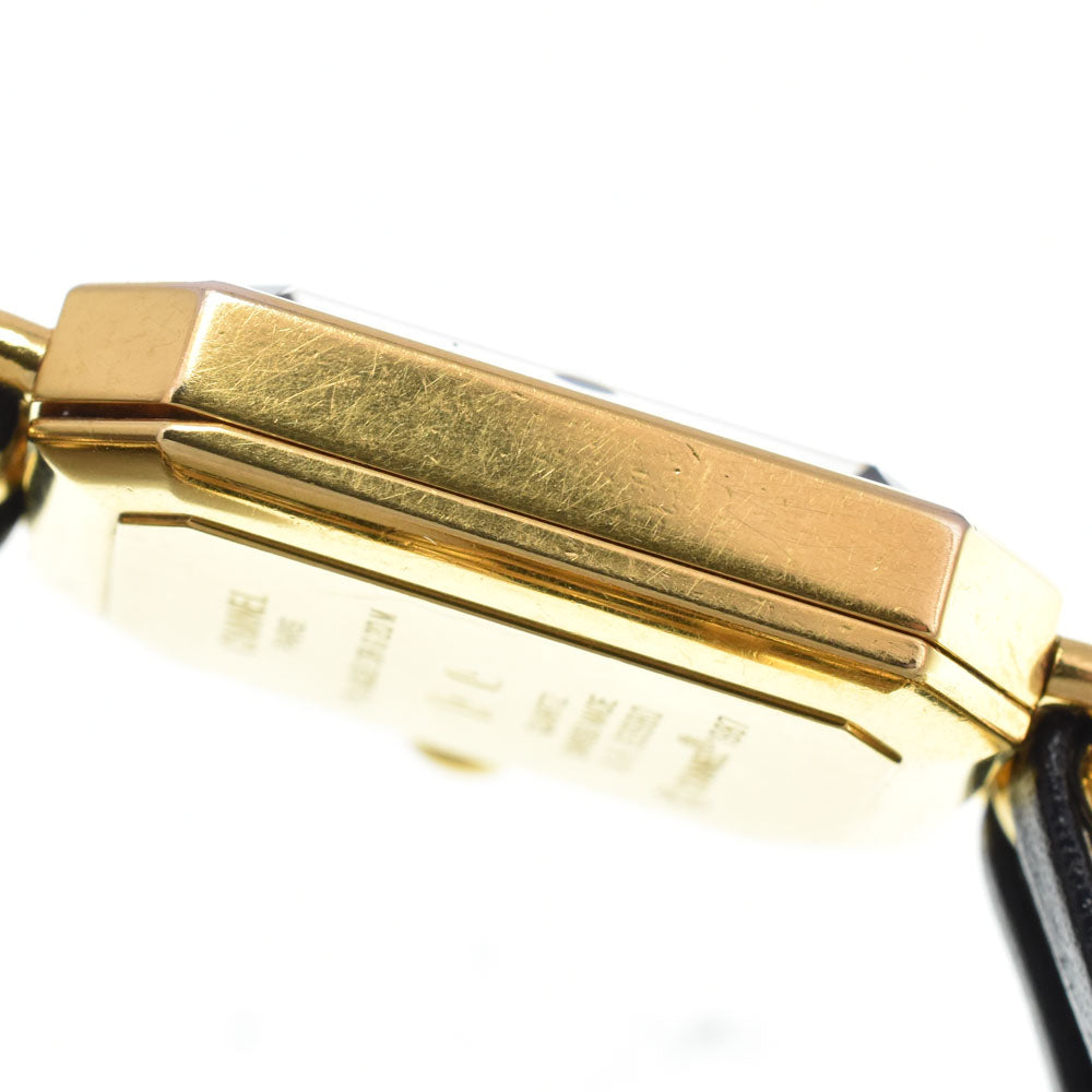 CHANEL Premiere L H0001 Gold Plated / Leather black Dial Quartz Ladies
 Watch L#147539