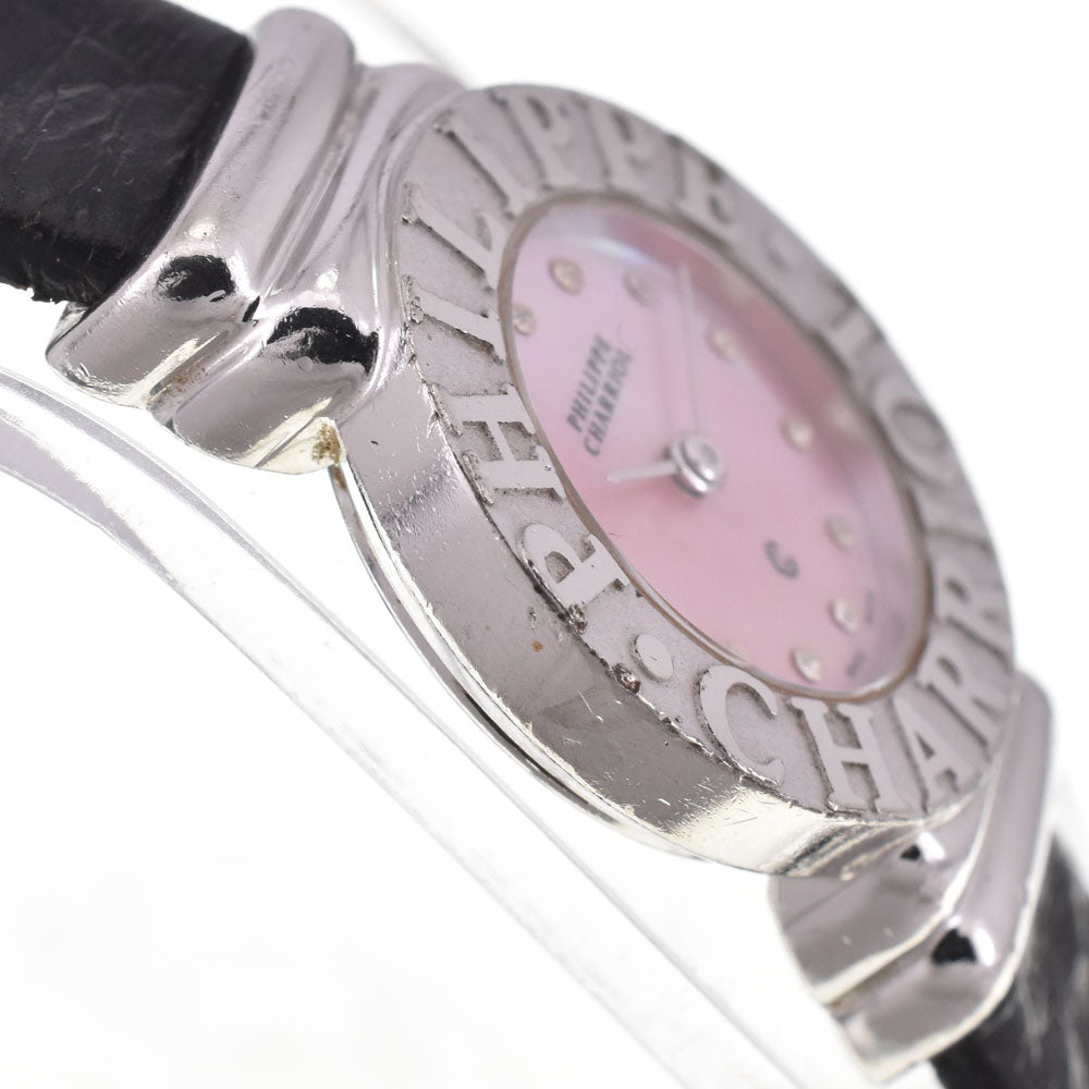 PHILIPPE CHARRIOL Saint Tropez SV925 Pink shell Dial Quartz Ladies
 Watch I#147542