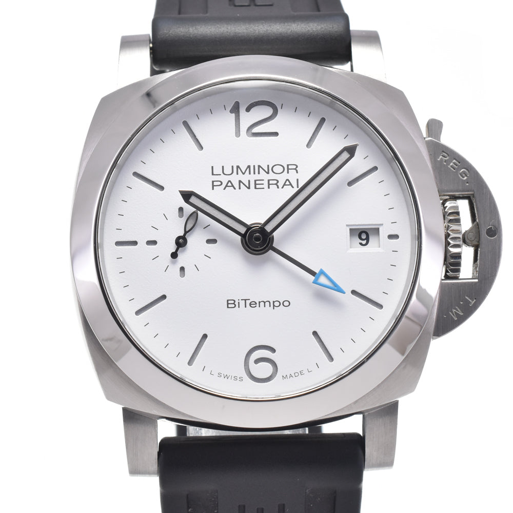 with paper PANERAI Luminor Power Reserve PAM01367 Small second date white Dial Automatic Men's
 Watch H#147543
