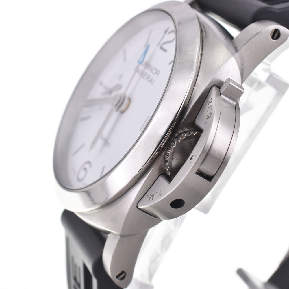 with paper PANERAI Luminor Power Reserve PAM01367 Small second date white Dial Automatic Men's
 Watch H#147543