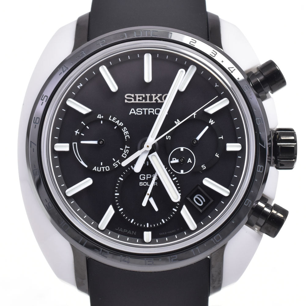 with paper SEIKO Astron Revolution Line Honda e SBXC075 black Dial GPS Solar Men's
 Watch G#147545