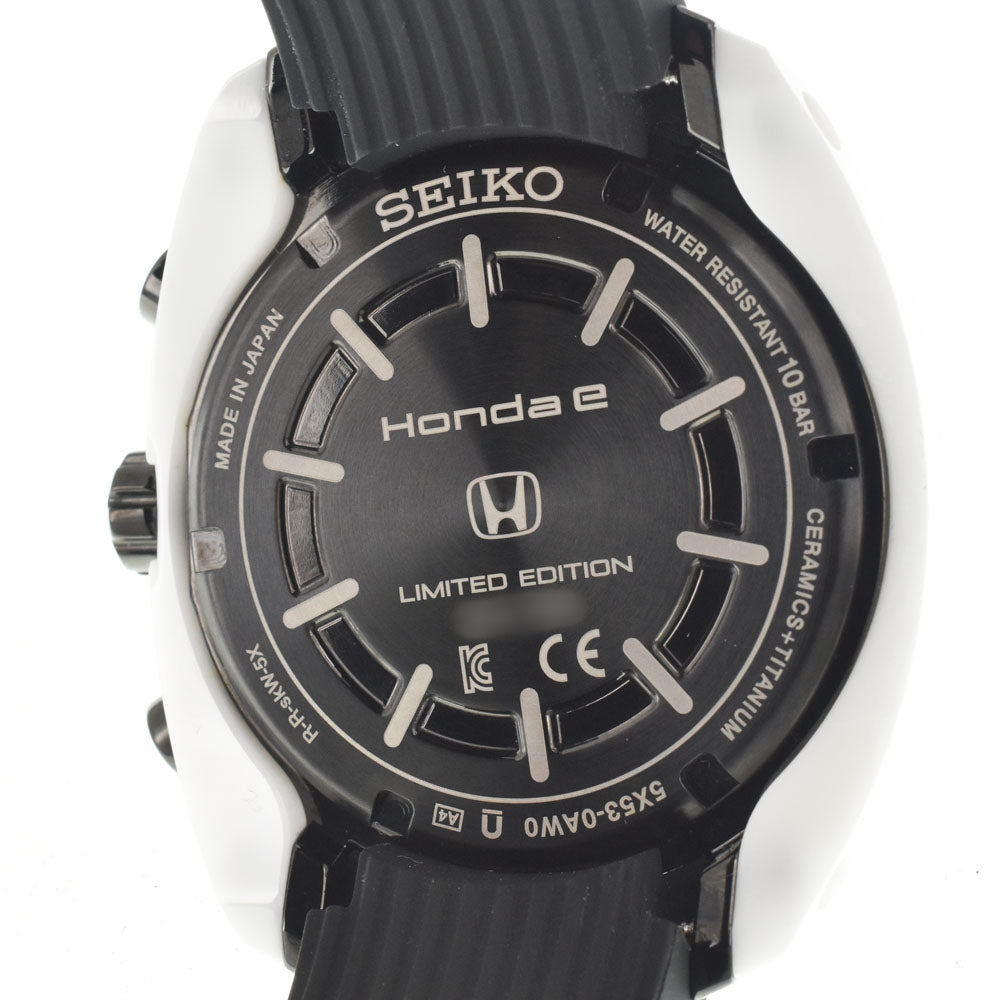 with paper SEIKO Astron Revolution Line Honda e SBXC075 black Dial GPS Solar Men's
 Watch G#147545
