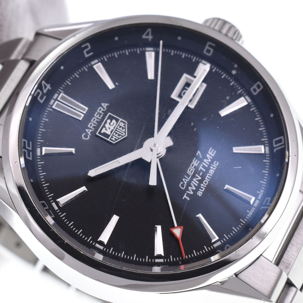 with paper TAG HEUER Carrera WAR2010.BA0723 Caliber 7 see-through back black Dial Automatic Men's
 Watch J#147547