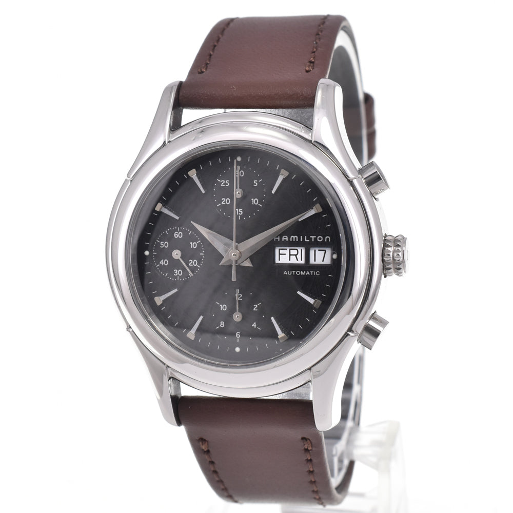 with paper HAMILTON American Classic Lynnwood H18516131 Chronograph day date black Dial Automatic Men's
 Watch G#147549