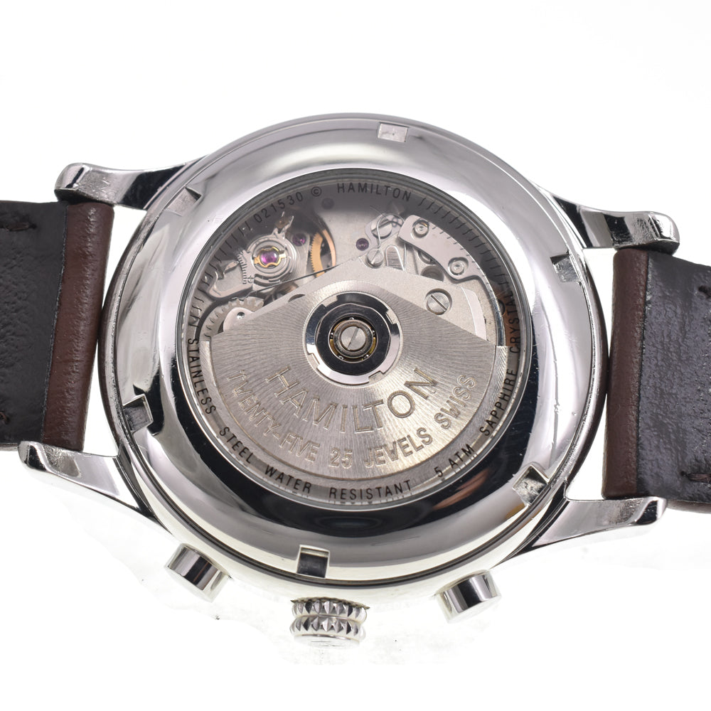 with paper HAMILTON American Classic Lynnwood H18516131 Chronograph day date black Dial Automatic Men's
 Watch G#147549