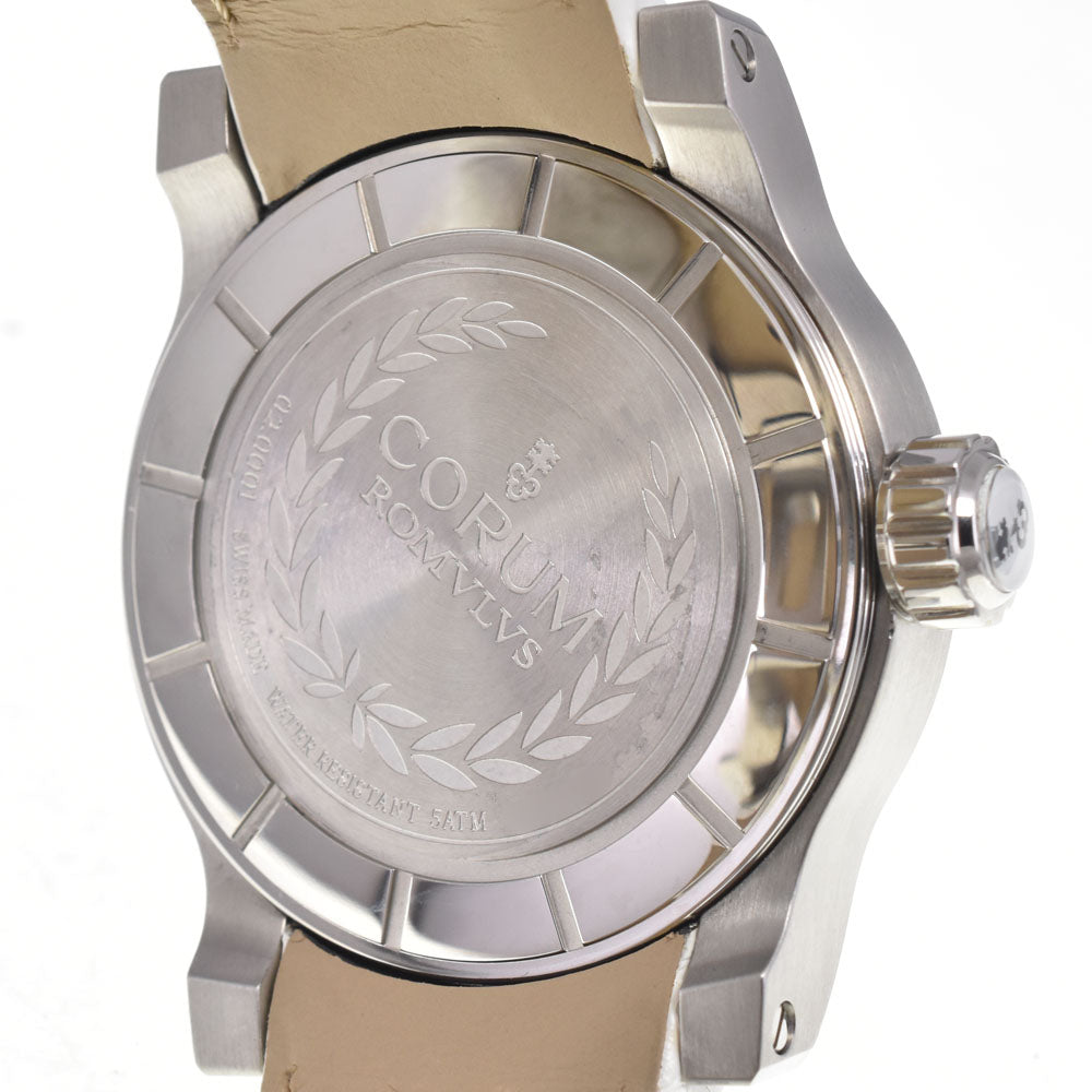 with paper CORUM Romulus 373.515.47/0F09 EB85 Diamond bezel, power reserve white Dial Automatic Men's
 Watch G#147556