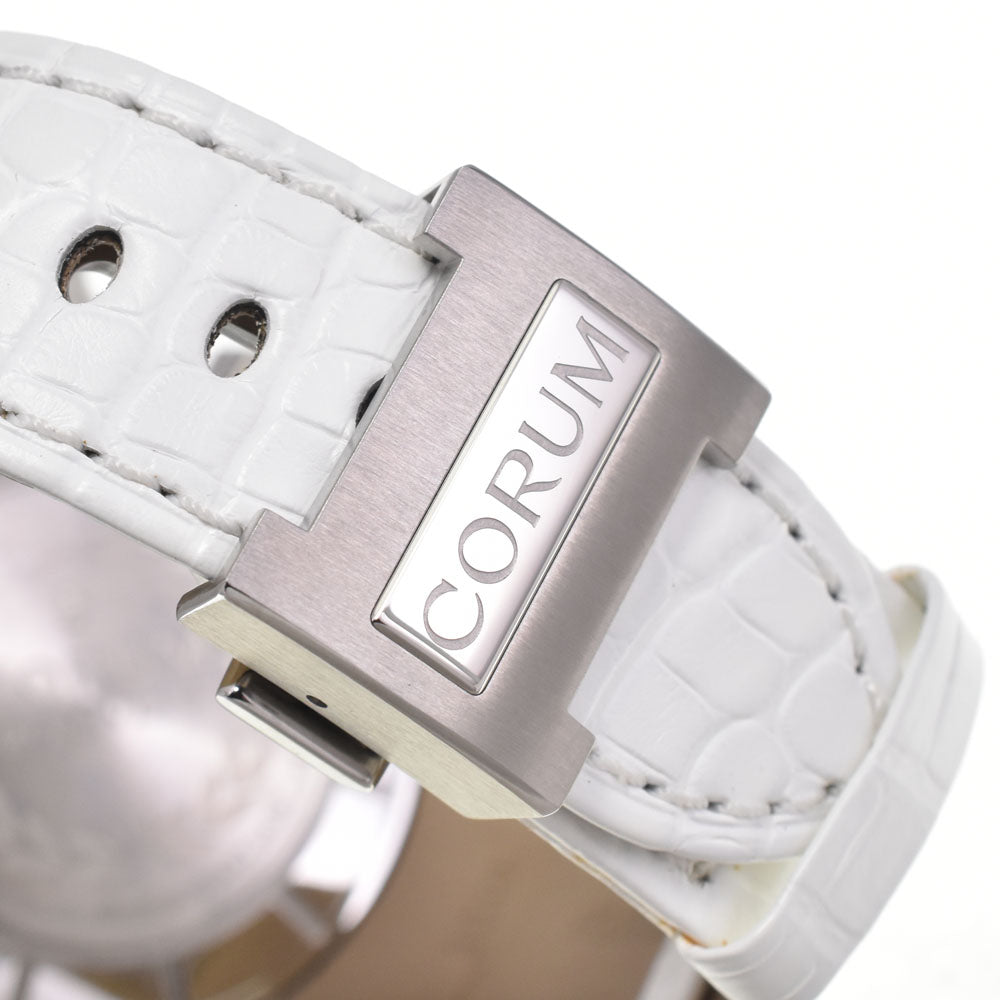 with paper CORUM Romulus 373.515.47/0F09 EB85 Diamond bezel, power reserve white Dial Automatic Men's
 Watch G#147556