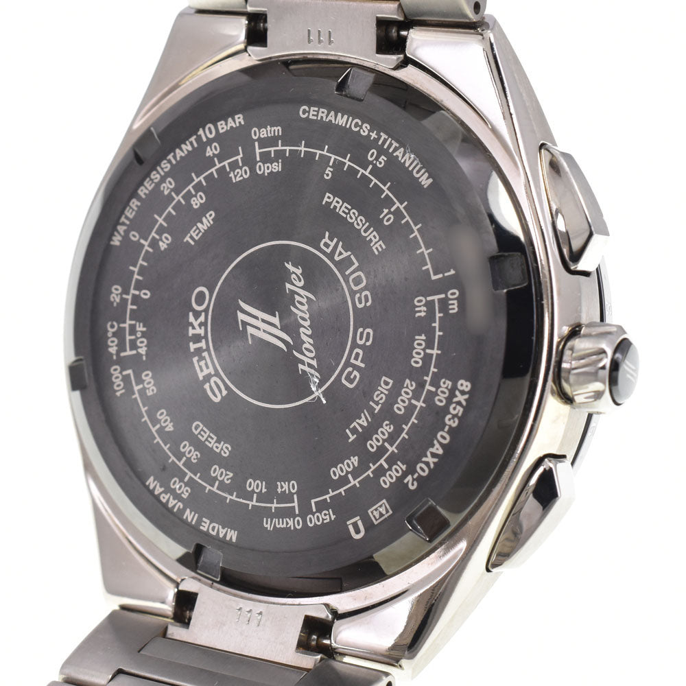 SEIKO Astron 8X53-0AX0-2 Day date Navy Dial GPS Solar Men's
 Watch G#147563