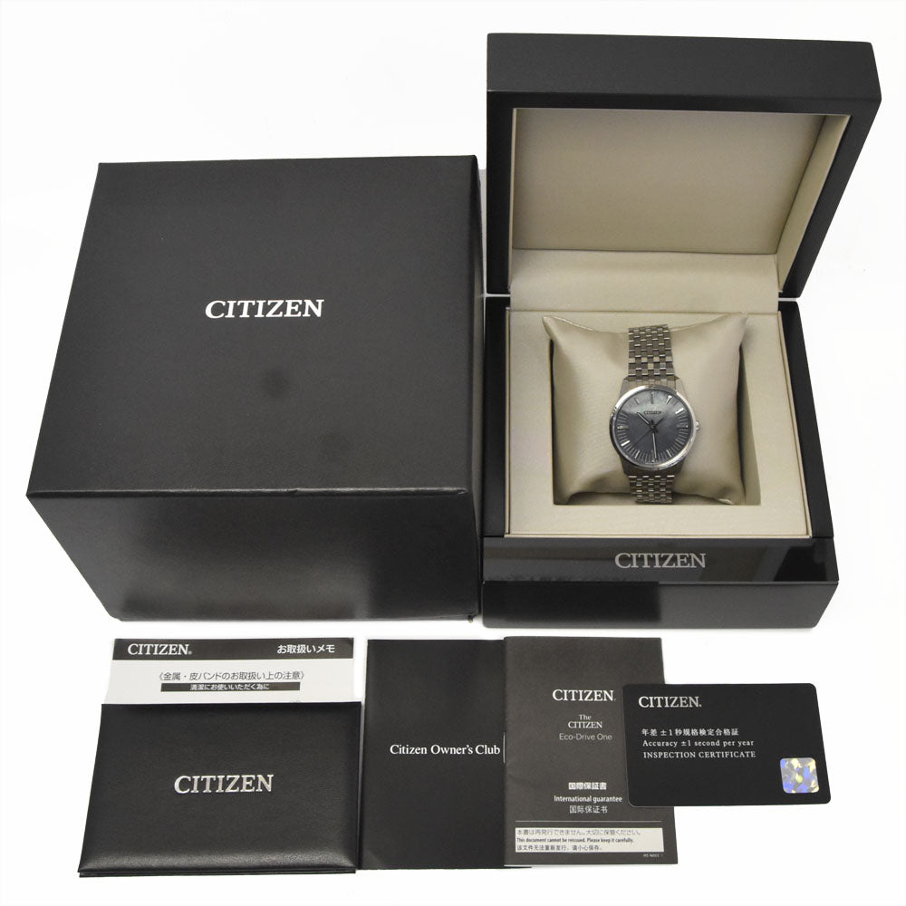 with paper CITIZEN The citizen AQ6020-53X/0100-T025129 Eco Drive shell Dial Solar Men's
 Watch M#147566