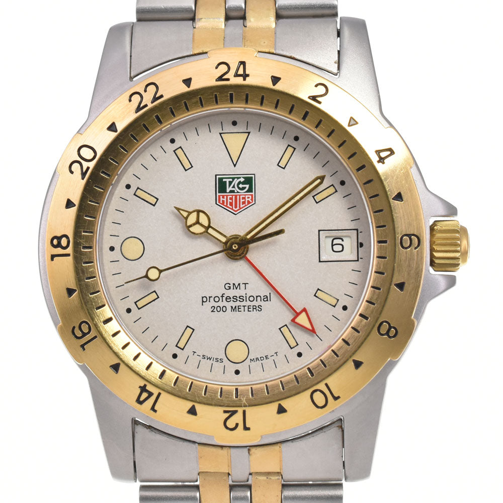 稼働品　TAG HEUER プロフェッショナル 200m 自動巻き コンビ with paper TAG HEUER Professional 200m GMT 155.706 200M Silver