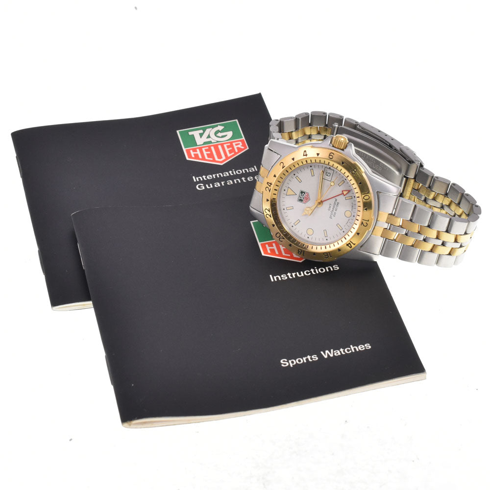 with paper TAG HEUER Professional 200m GMT 155.706 200M Silver Dial Quartz Men's
 Watch H#147571