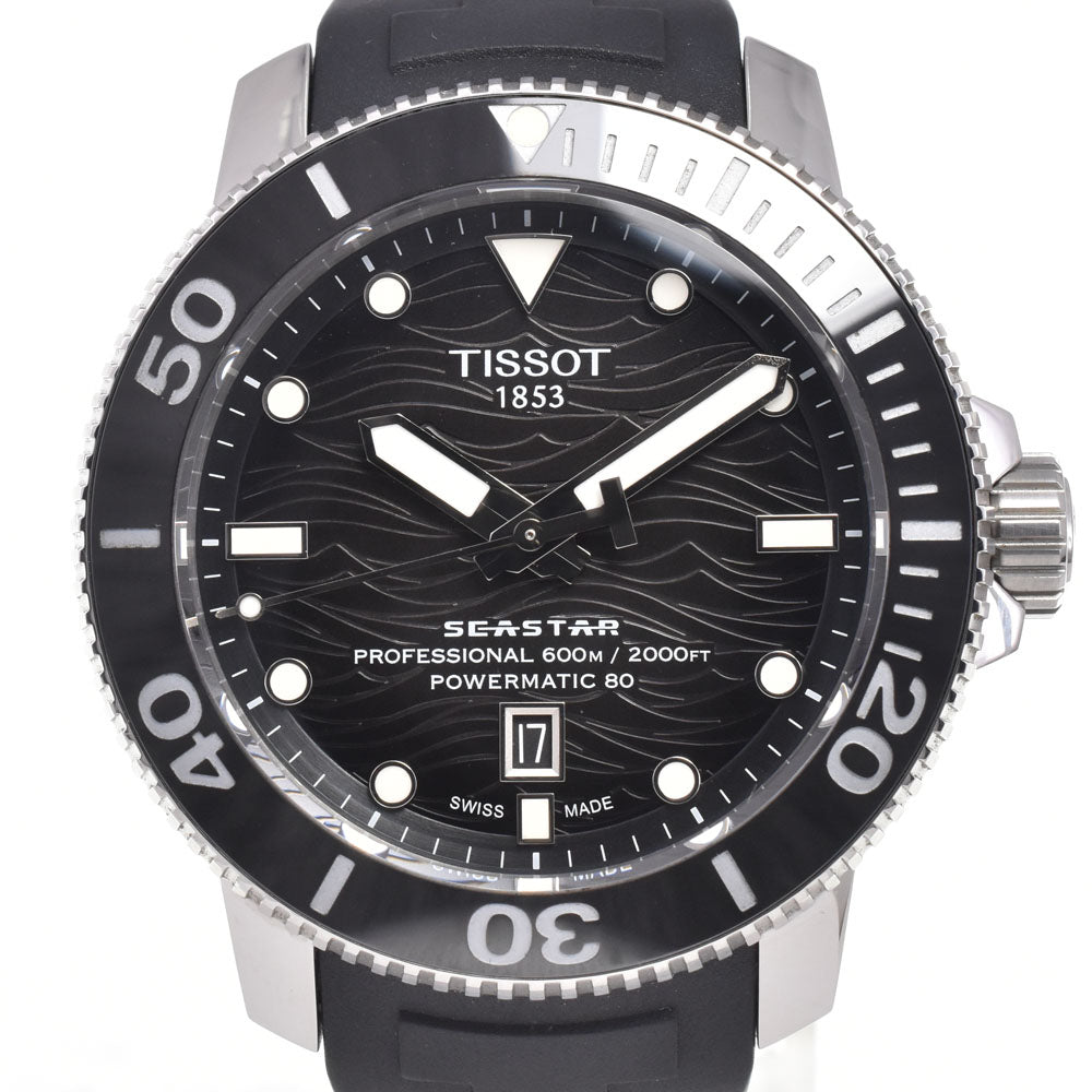 with paper TISSOT Sea star T120.607.17.441.00 Date black Dial Automatic Men's
 Watch G#147572