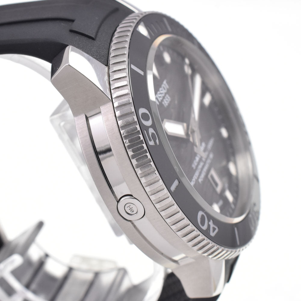 with paper TISSOT Sea star T120.607.17.441.00 Date black Dial Automatic Men's
 Watch G#147572