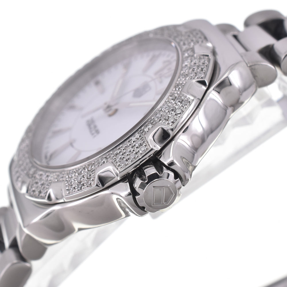 with paper TAG HEUER Formula 1 WAH1218 Diamond Bezel white Dial Quartz Ladies
 Watch H#147578