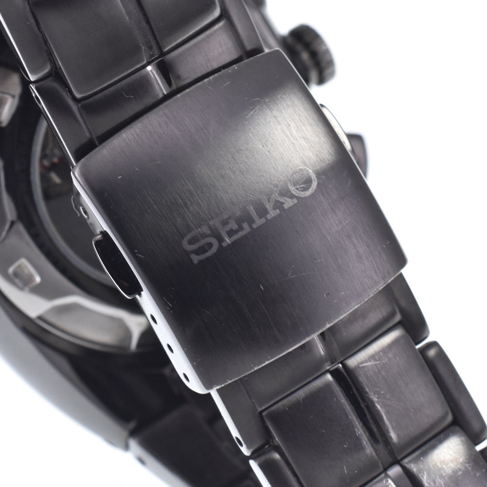 SEIKO Sportura 7L22-0AD0 Kinetic chronograph black Dial Auto quartz Men's
 Watch C#147579