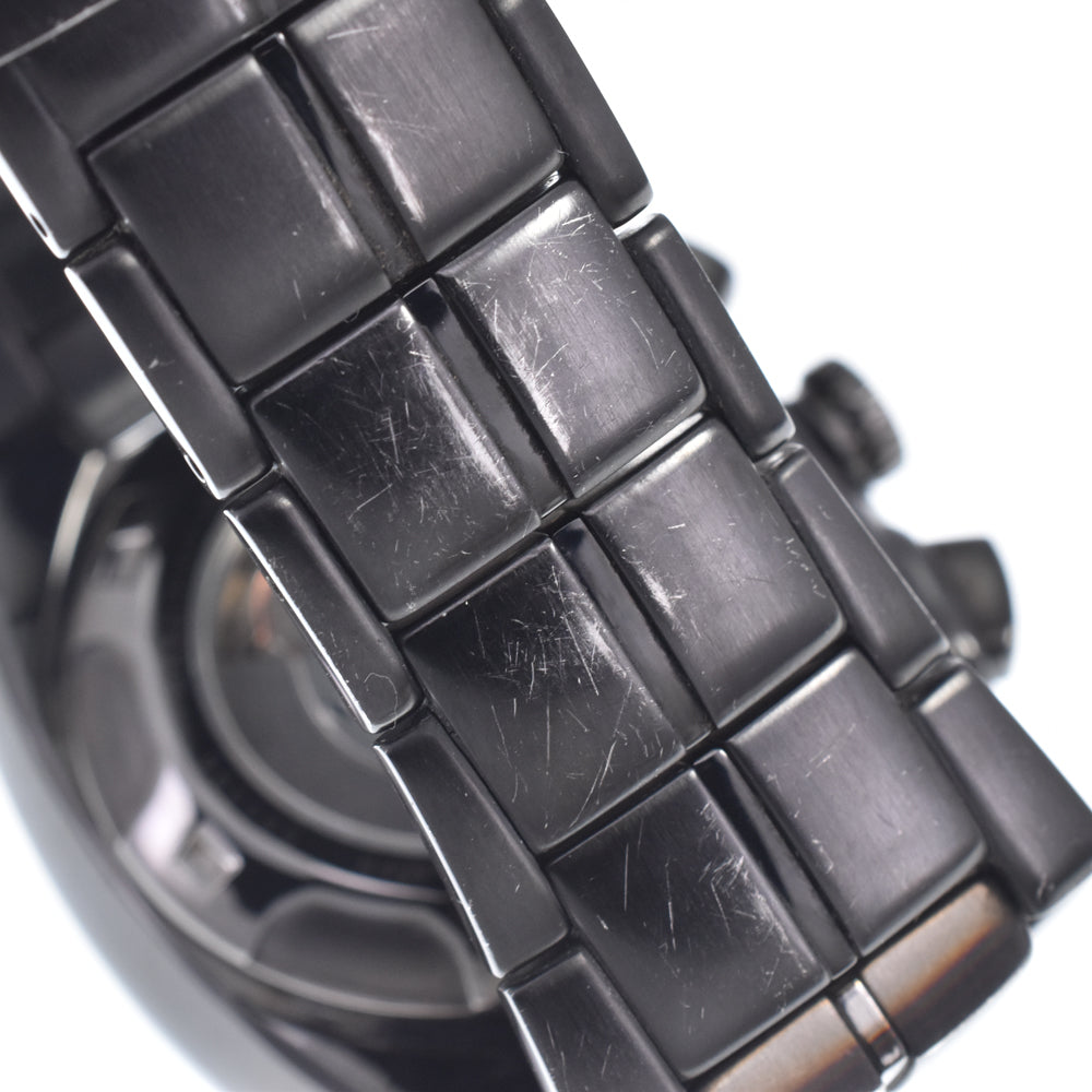 SEIKO Sportura 7L22-0AD0 Kinetic chronograph black Dial Auto quartz Men's
 Watch C#147579