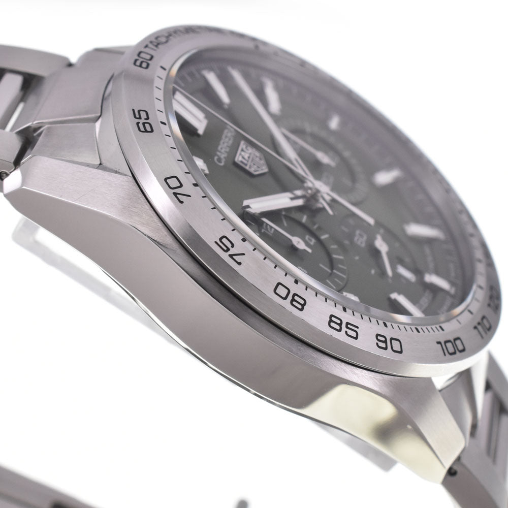 with paper TAG HEUER Carrera02 Sports Chronograph CBN2A10.BA0643 green Dial Automatic Men's
 Watch H#147582