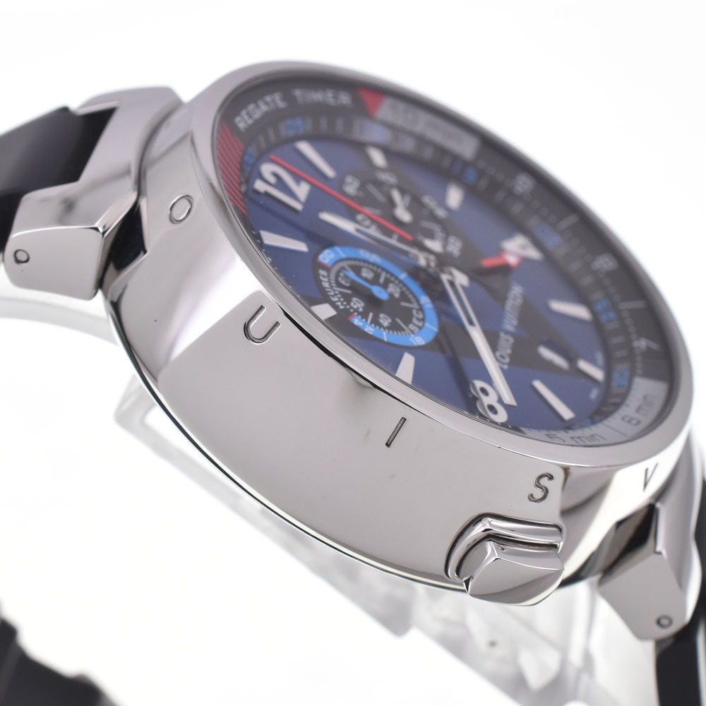 LOUIS VUITTON Tambour Regatta Q102D alarm blue Dial Quartz Men's
 Watch H#147497