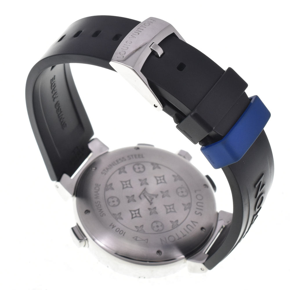 LOUIS VUITTON Tambour Regatta Q102D alarm blue Dial Quartz Men's
 Watch H#147497