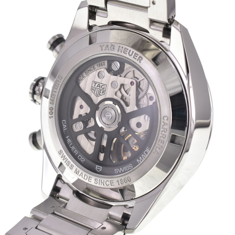 with paper TAG HEUER Carrera02 Sports Chronograph CBN2A10.BA0643 green Dial Automatic Men's
 Watch H#147582