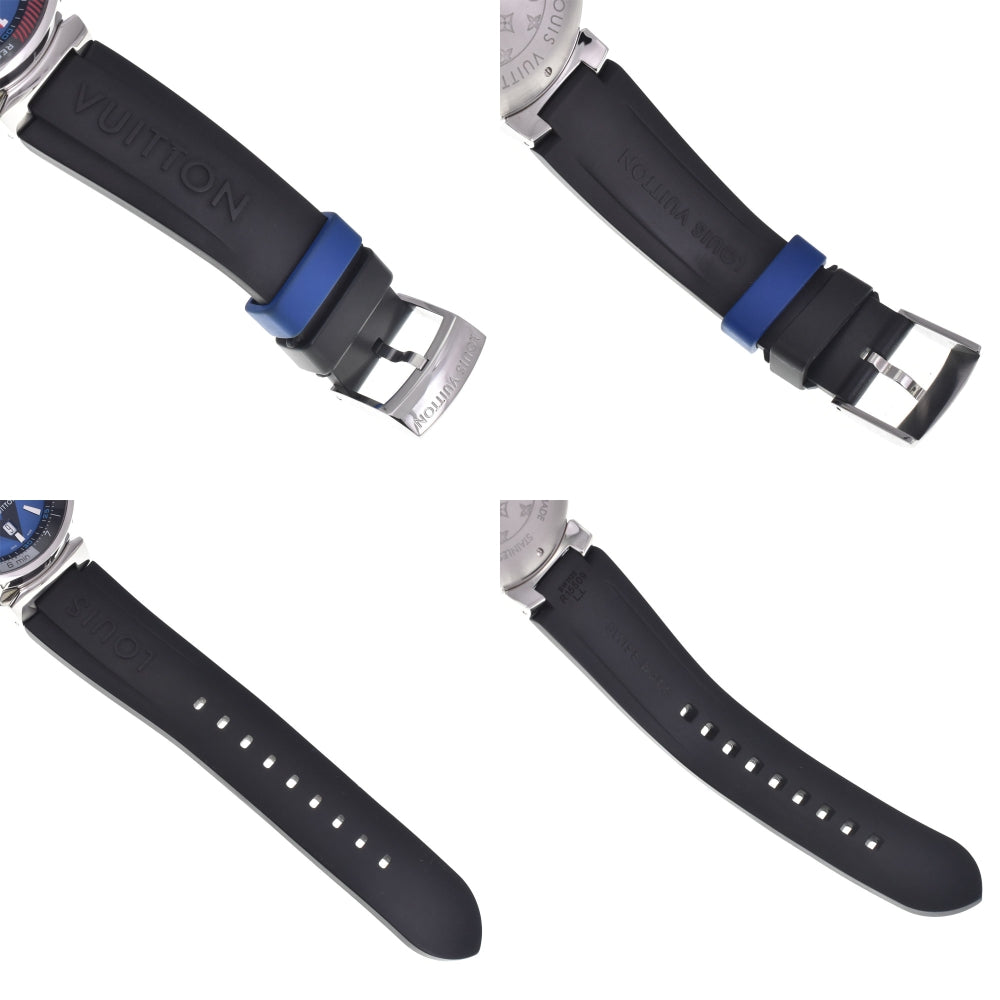 LOUIS VUITTON Tambour Regatta Q102D alarm blue Dial Quartz Men's
 Watch H#147497