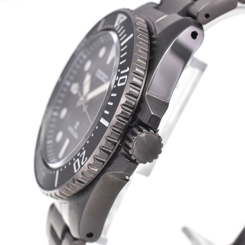 with paper SEIKO Prospex Diver Scuba SBDJ065/V157-00A0 Date black Dial Solar Men's
 Watch G#147584