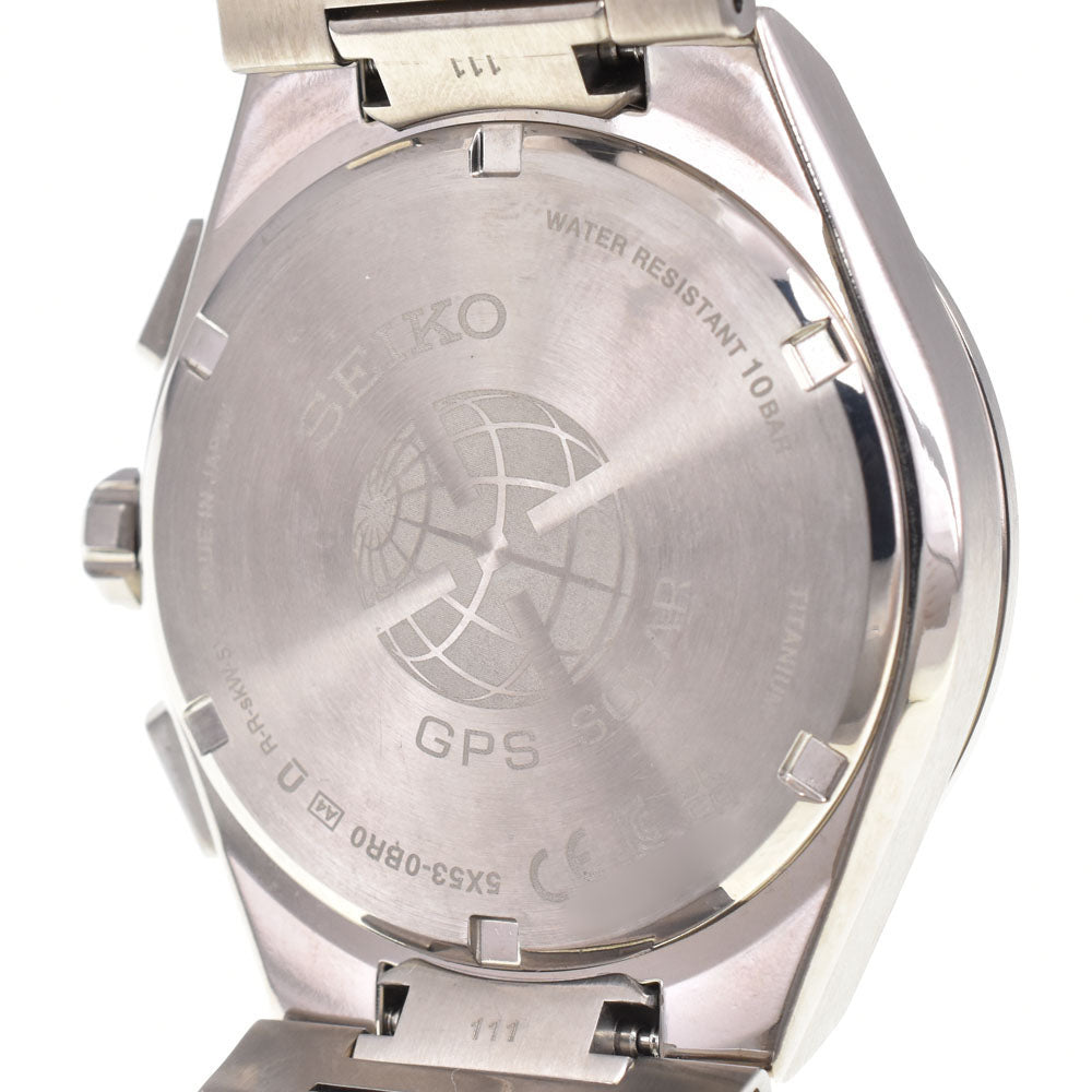 with paper SEIKO Astron Nexter 5X53-0BR0/SBXC107 Date Silver Dial GPS Solar Men's
 Watch G#147585