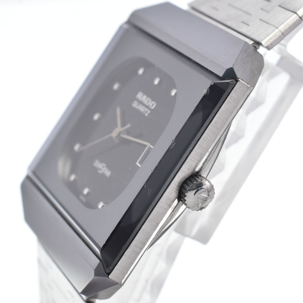 RADO Diastar 711.0067.8 Carbide Case black Dial Quartz Men's
 Watch O#147586