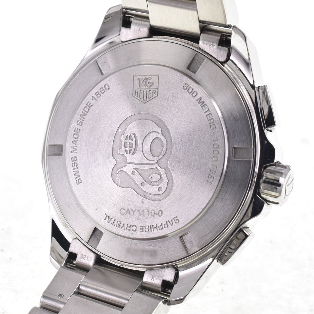 with paper TAG HEUER Aqua racer CAY1110-0 Chronograph Date black Dial Quartz Men's
 Watch H#147589