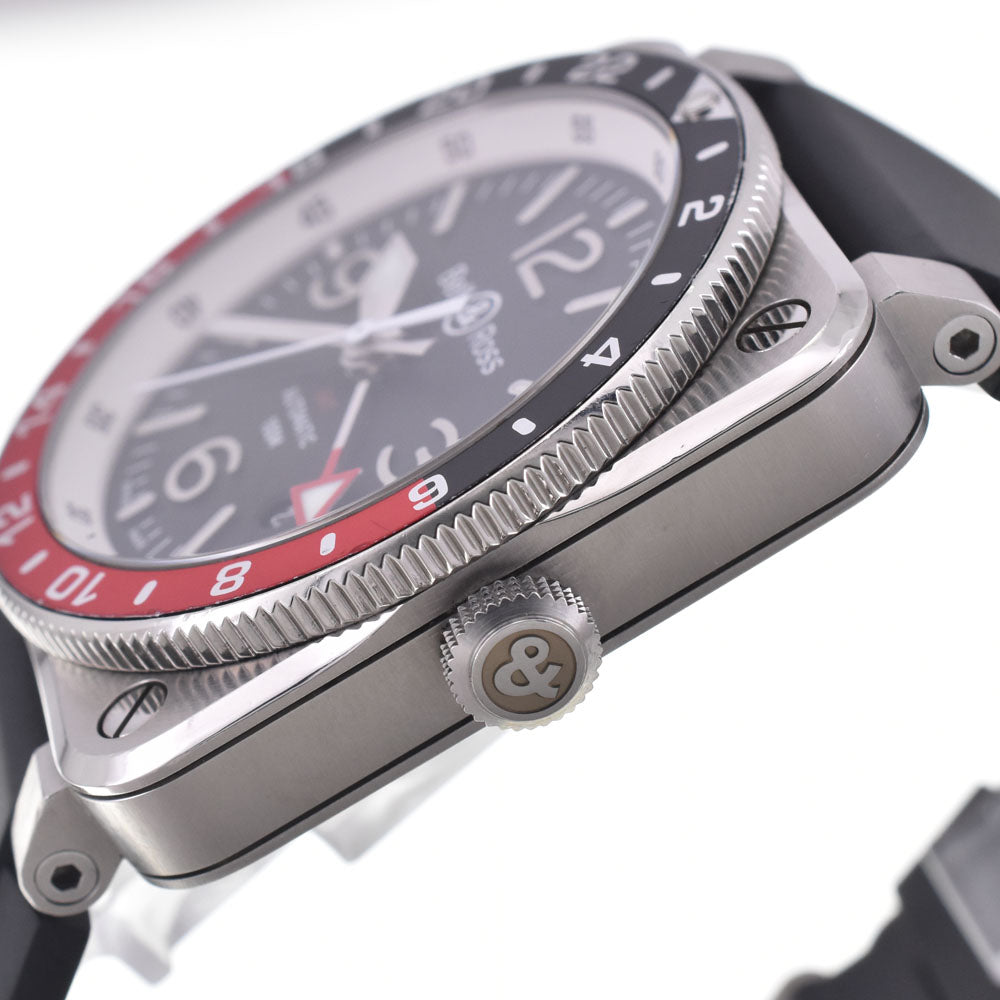 with paper Bell＆Ross Aviation BR03-93-S Stainless Steel / Rubber black Dial Automatic Men's
 Watch G#147591