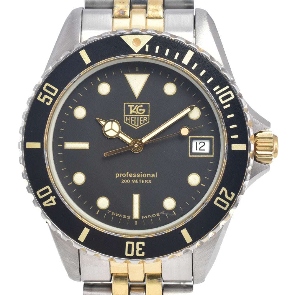 TAG HEUER 1000 series professional 980.020B black Dial Quartz Men's
 Watch H#147593