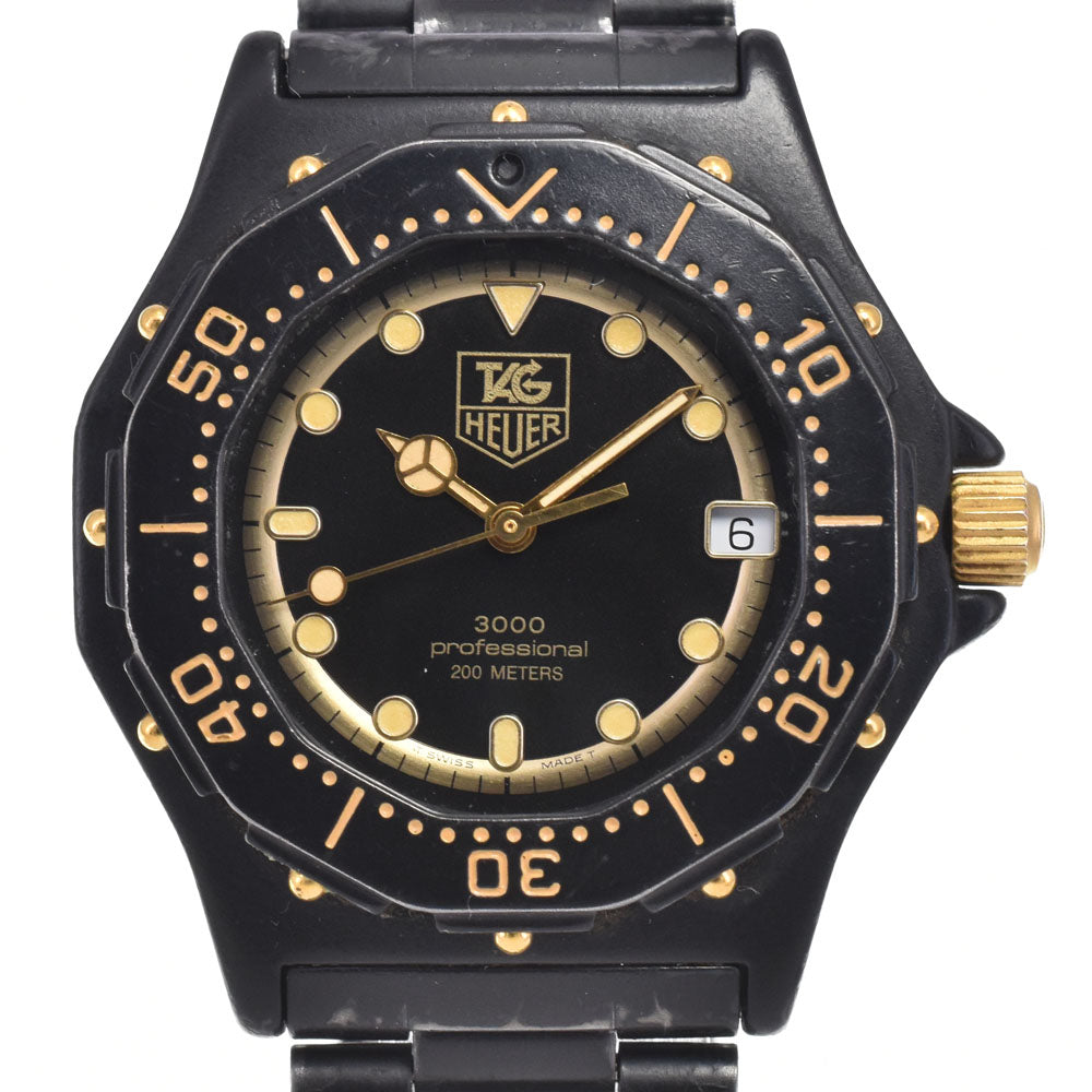 TAG HEUER Professional 200 m 936.013 Black / gold Dial Quartz Men's
 Watch H#147602