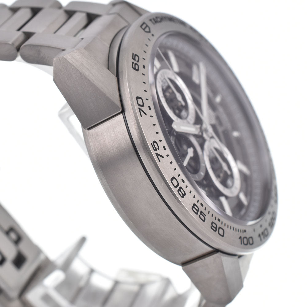 TAG HEUER Carrera Caliber Heuer 01 CAR2A8A.BF0707 Titanium date skeleton Dial Automatic Men's
 Watch G#147605