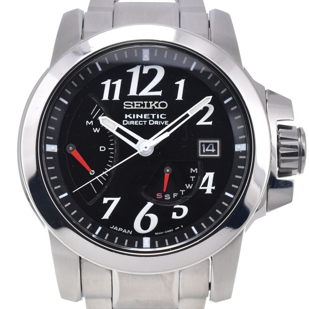 SEIKO Kinetic direct drive 5D44-0AB0/SAGG003 black Dial Auto quartz Men's
 Watch M#147606