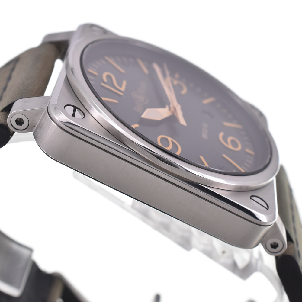 with paper Bell＆Ross Aviation BR03-92 black Dial Automatic Men's
 Watch H#147608