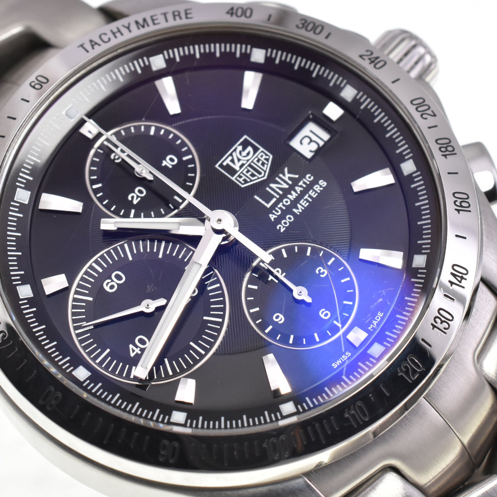 TAG HEUER Link CJF2110 Chronograph black Dial Automatic Men's
 Watch G#147612
