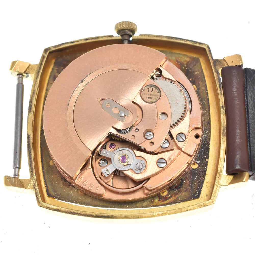 OMEGA Geneva MD161.769 vintage Cal.1481 gold Dial Automatic Men's
 Watch I#147613