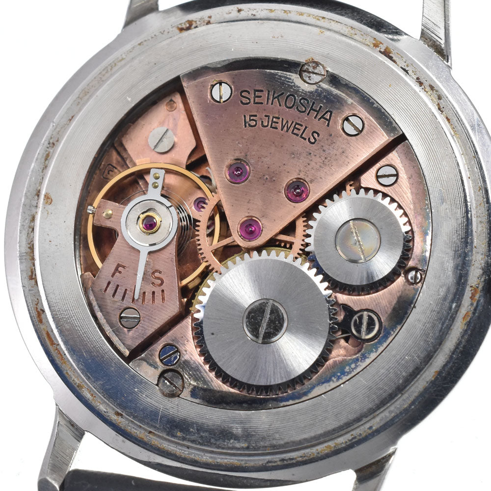SEIKO unique 13056 Silver Dial Hand Winding Men's
 Watch L#147616