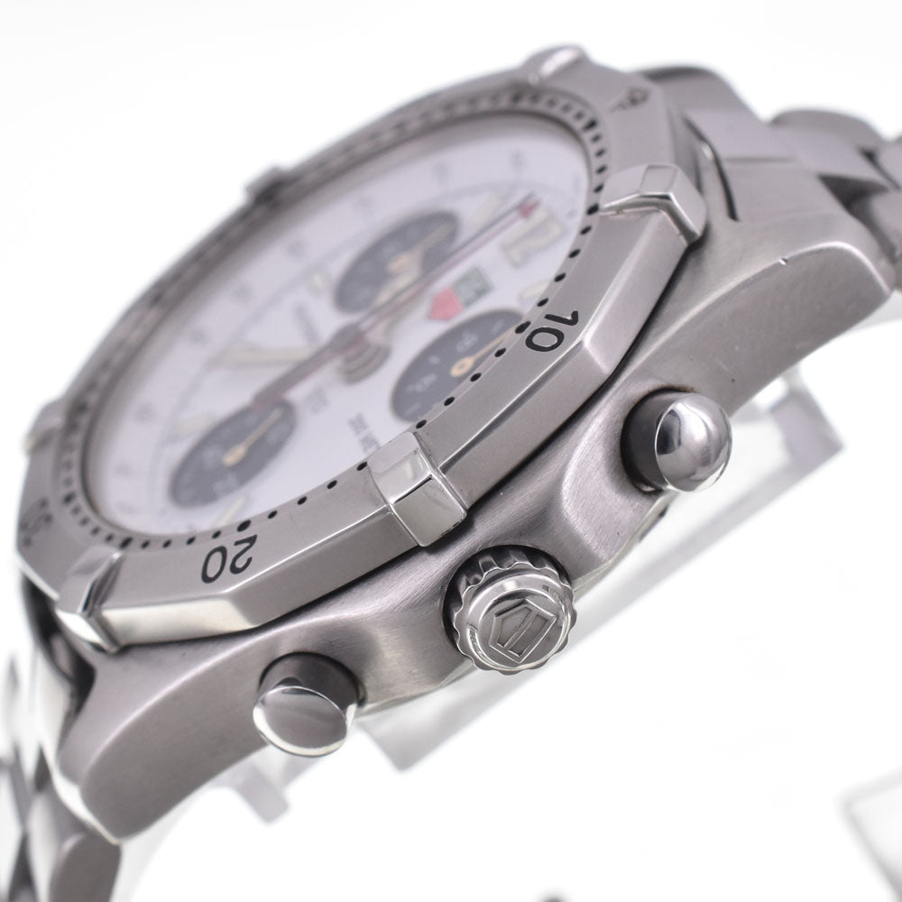 TAG HEUER Professional 2000 Series CK1111 Chronograph Date White / blue Dial Quartz Men's
 Watch H#147618