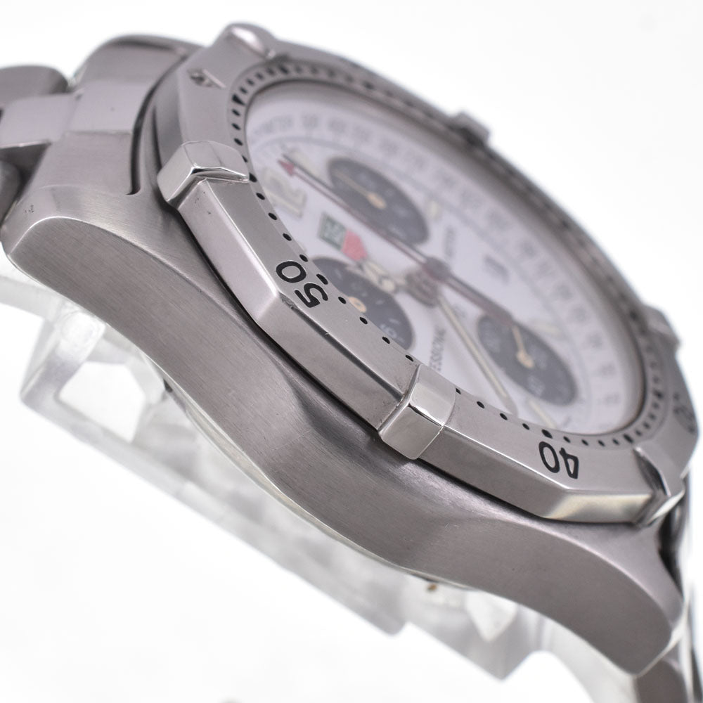 TAG HEUER Professional 2000 Series CK1111 Chronograph Date White / blue Dial Quartz Men's
 Watch H#147618