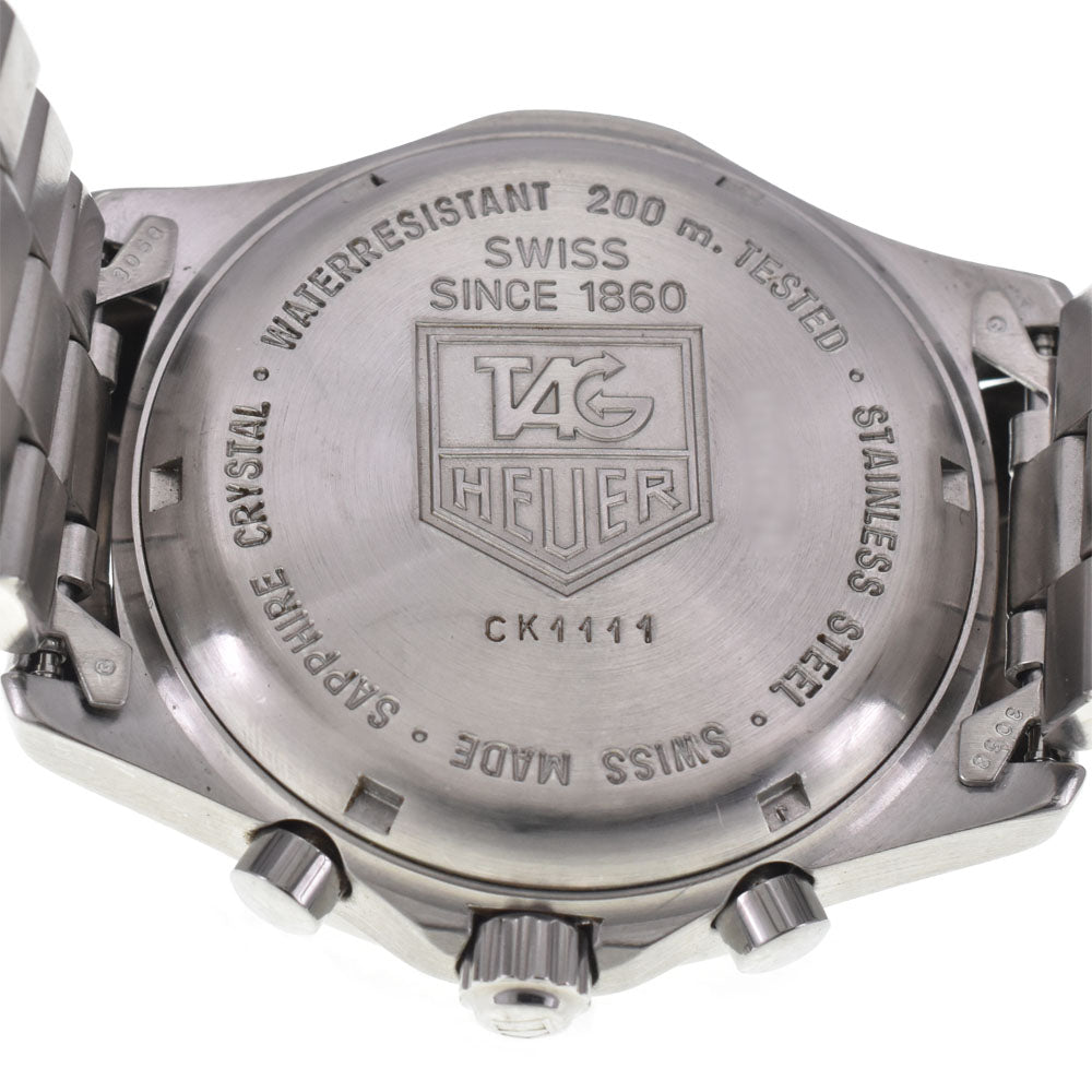 TAG HEUER Professional 2000 Series CK1111 Chronograph Date White / blue Dial Quartz Men's
 Watch H#147618