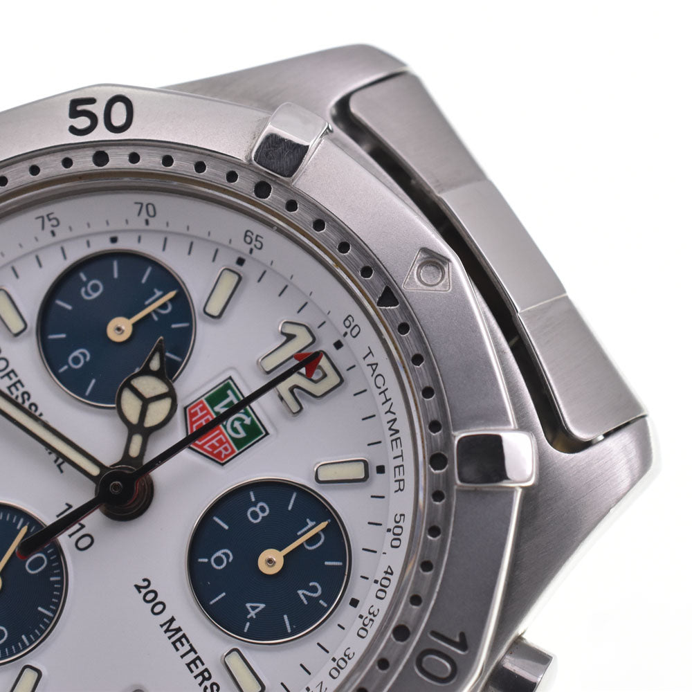 TAG HEUER Professional 2000 Series CK1111 Chronograph Date White / blue Dial Quartz Men's
 Watch H#147618