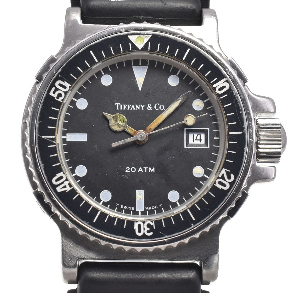 TIFFANY&Co. Diver Date black Dial Quartz Ladies
 Watch H#147619