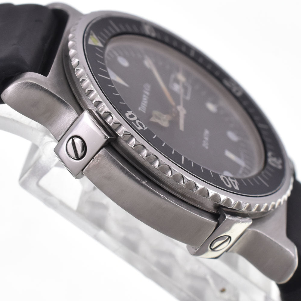 TIFFANY&Co. Diver Date black Dial Quartz Ladies
 Watch H#147619