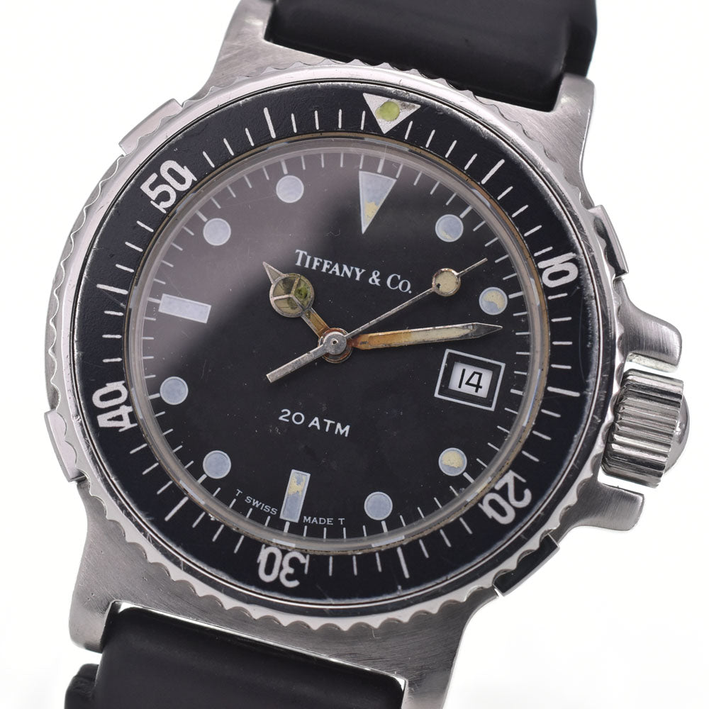 TIFFANY&Co. Diver Date black Dial Quartz Ladies
 Watch H#147619